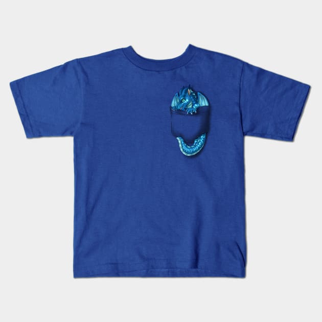 Wings of Fire - Pocket Tsunami Dragon Kids T-Shirt by Biohazardia